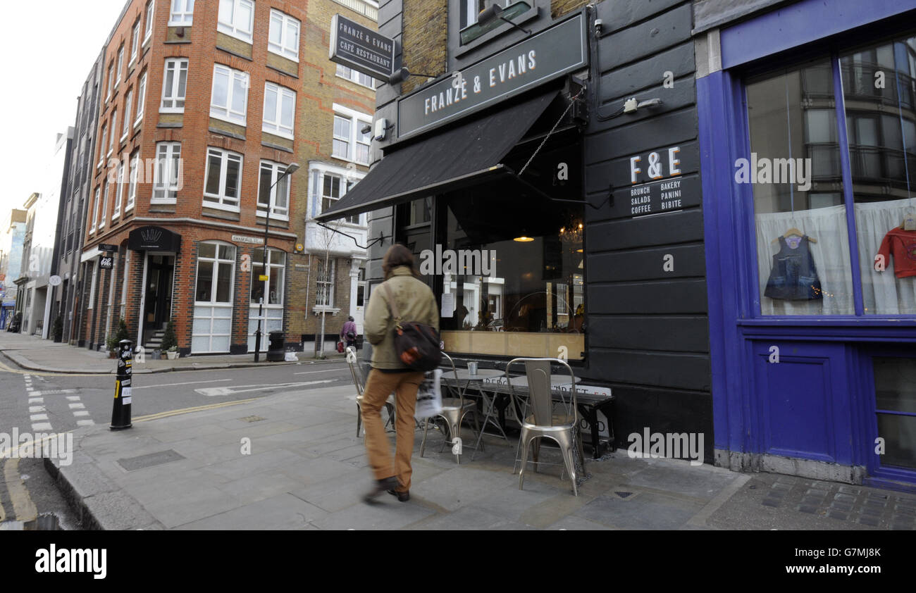 Restaurant and wine bar in shoreditch hires stock photography and