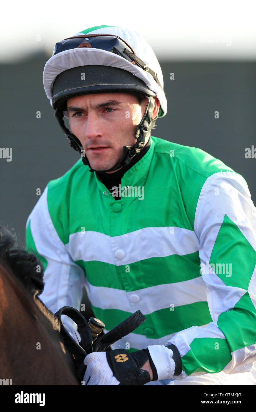 Horse Racing Southwell. Daniel Tudhope, jockey Stock Photo Alamy