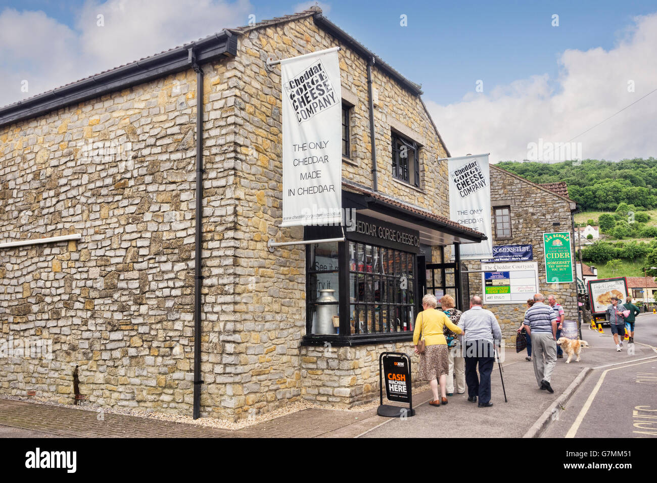 Cheddar Gorge Cheese Company, Cheddar Gorge, Somerset, England, UK Stock Photo