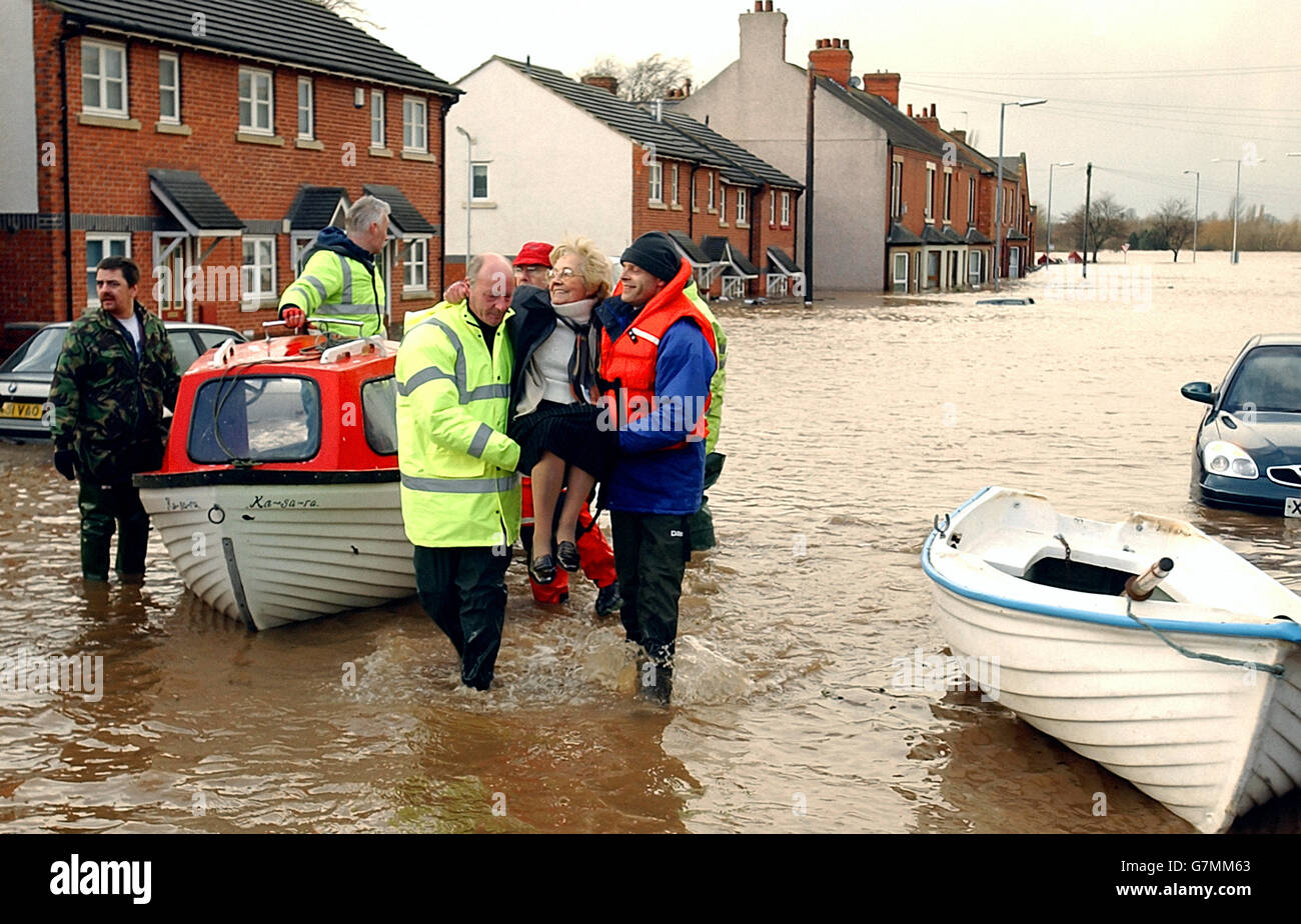 Residents Affected By Weather Carlisle Stock Photo Alamy