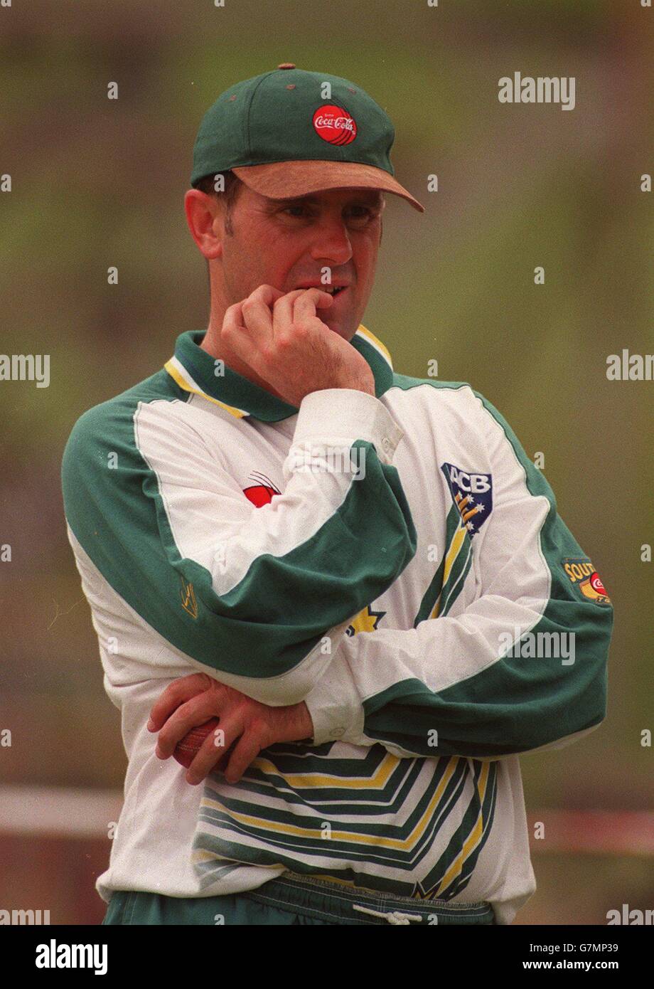 International Cricket Australia Nets. Mark Taylor, Australia Stock