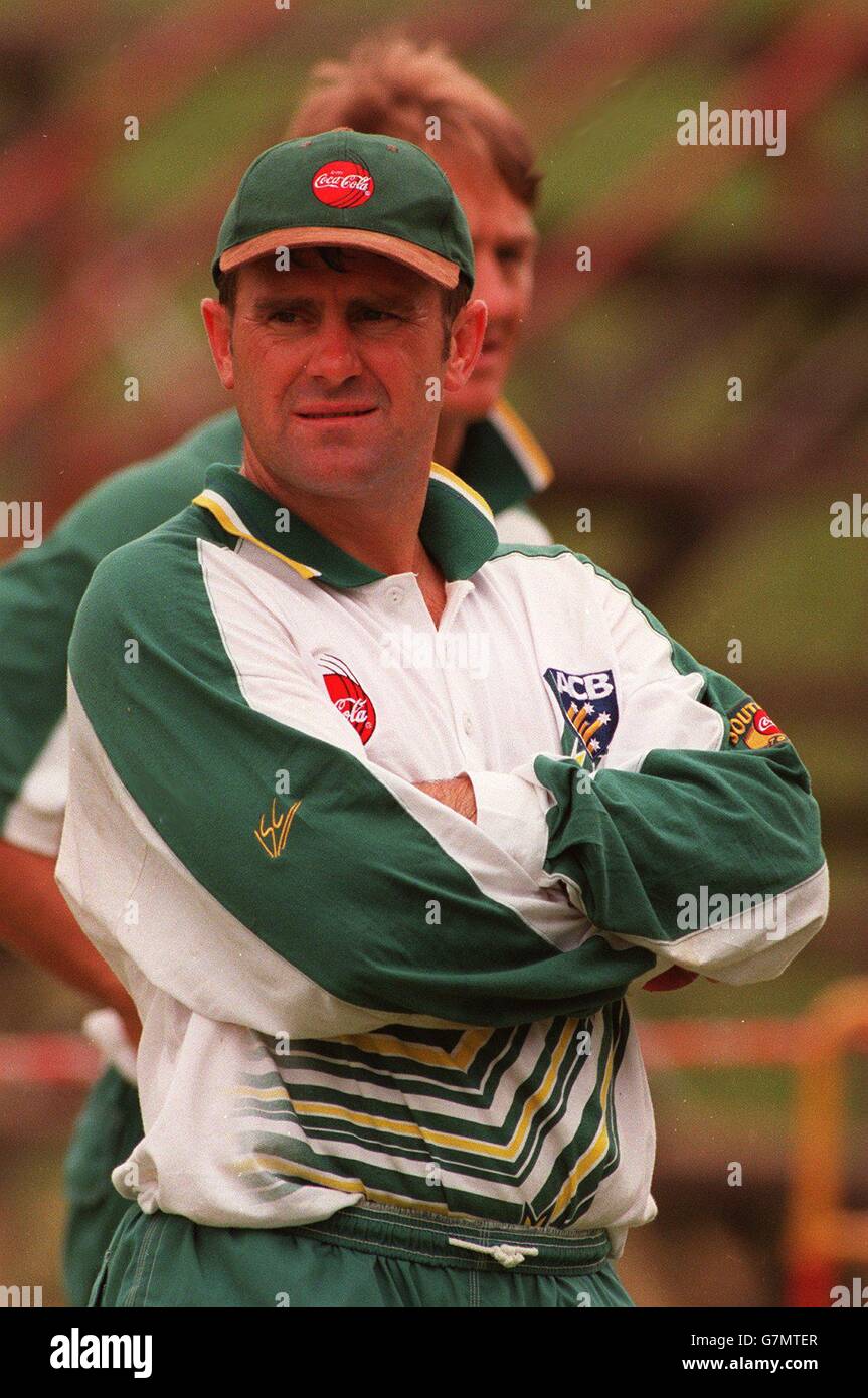 Cricket Australia Cricket Nets. Mark Taylor, Australia Stock Photo