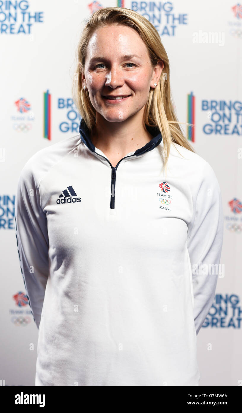 Team GB's Katie Greves (rowing) during a kitting out session at the NEC, Birmingham. Stock Photo