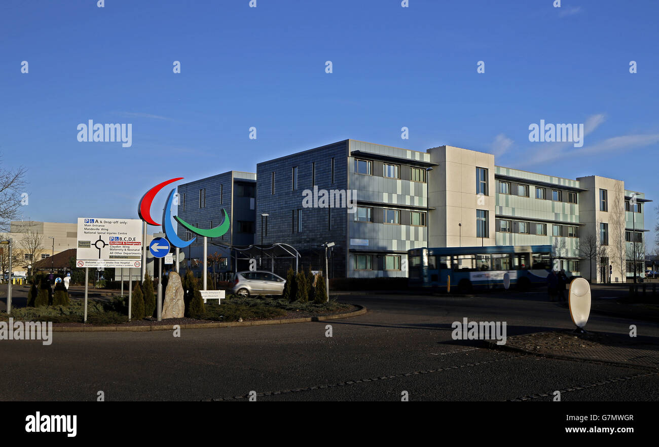 A general view of Stoke Mandeville Hospital near Aylesbury, Buckinghamshire Stock Photo Alamy