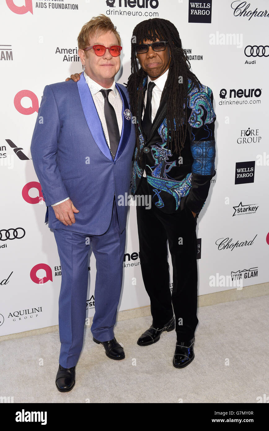 The 23rd Annual Sir Elton John Oscar Party Los Angeles Stock Photo