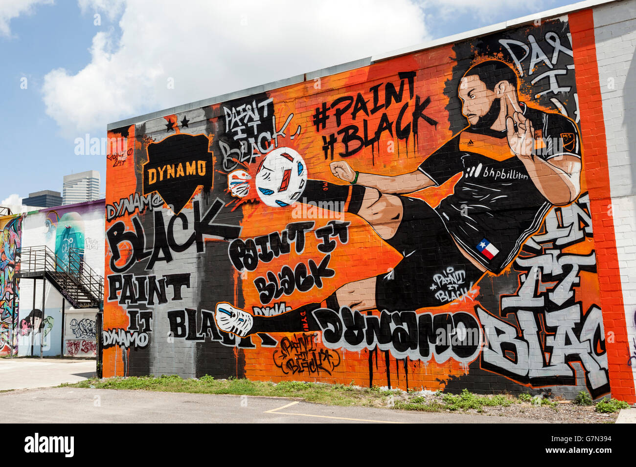 Colorful Graffiti Artwork in Houston, Texas Stock Photo Alamy