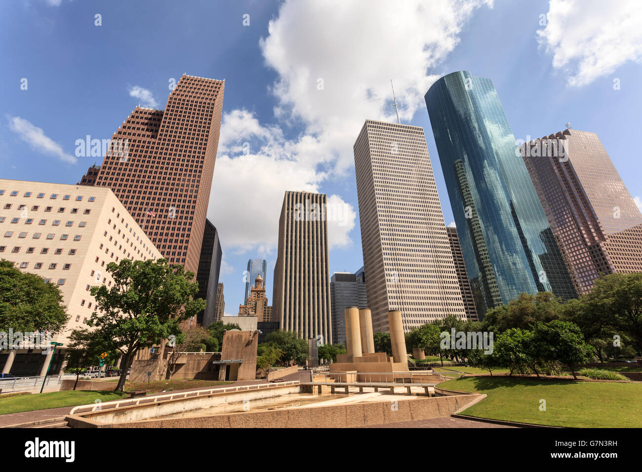 Houston Downtown, Texas Stock Photo