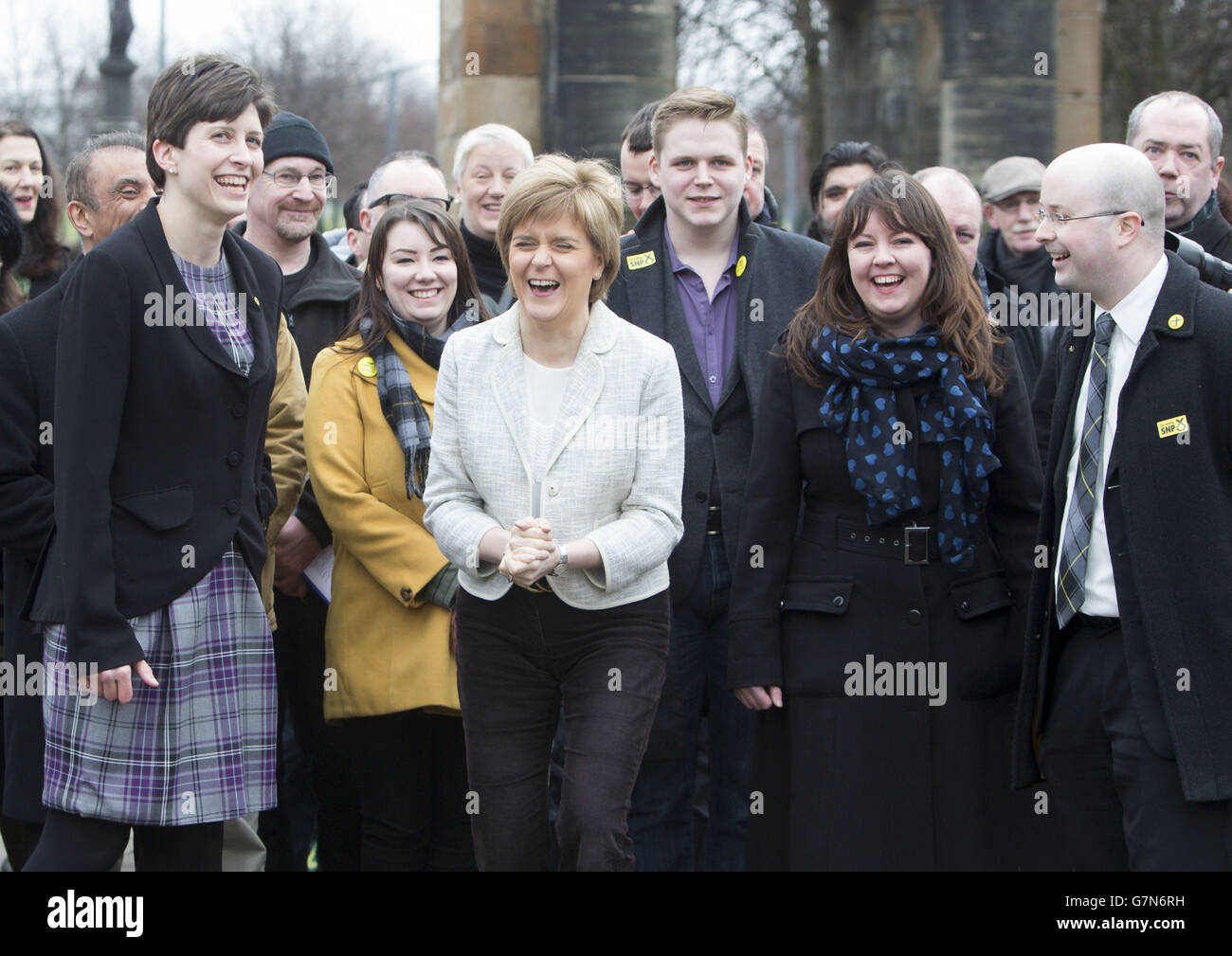 First Minister Nicola Sturgeon launches the SNP's election campaign in Glasgow Central with