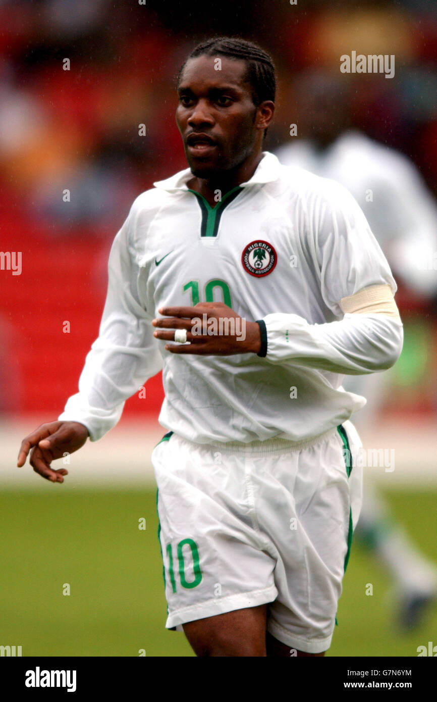 Soccer - International Friendly - Venezuela v Nigeria. Jay Jay Okocha, Nigeria Stock Photo