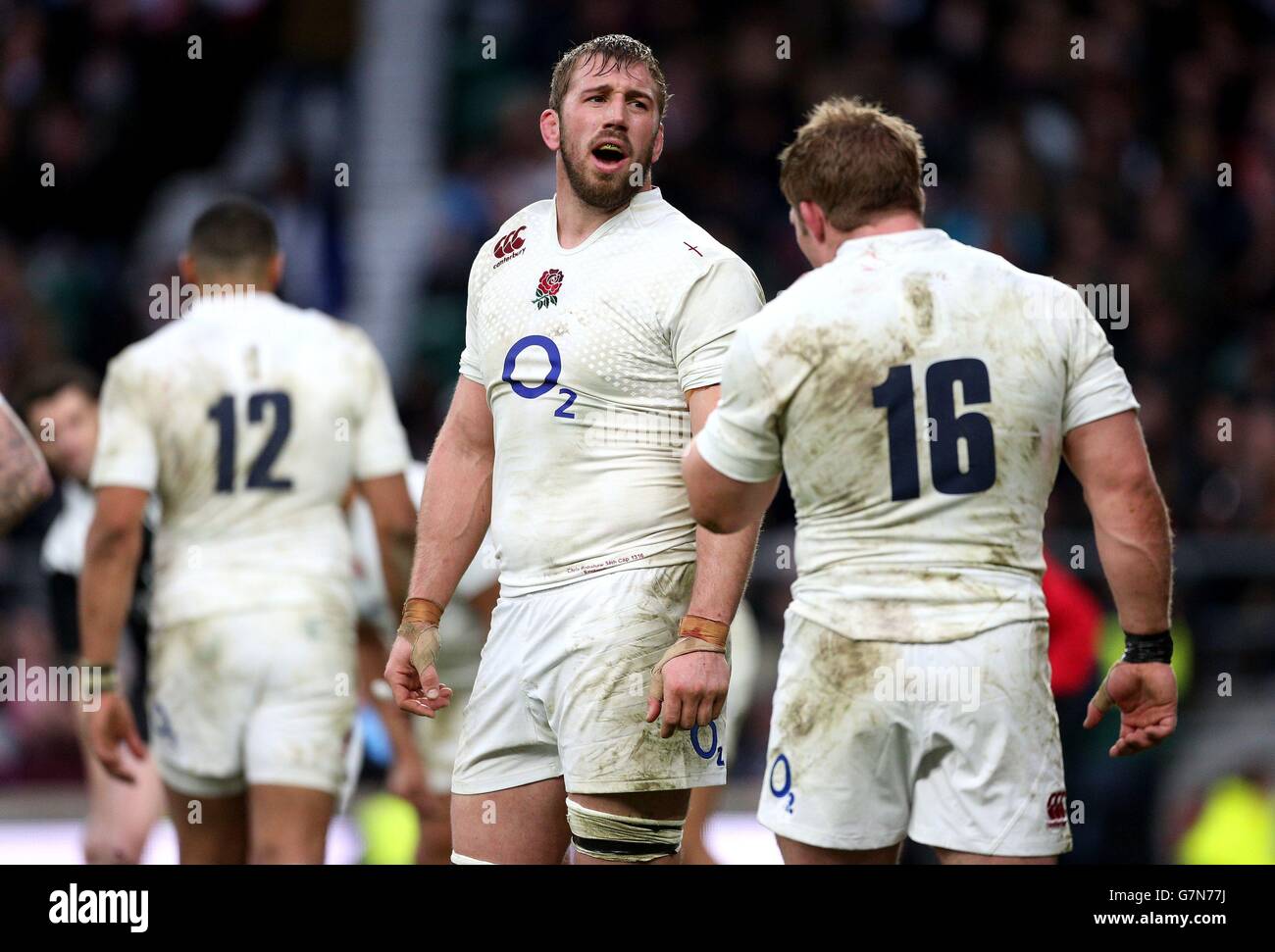 Rugby Union - 2015 RBS Six Nations - England v Italy - Twickenham. England captain Chris Robshaw during the 6 Nations match at Twickenham, London. Stock Photo