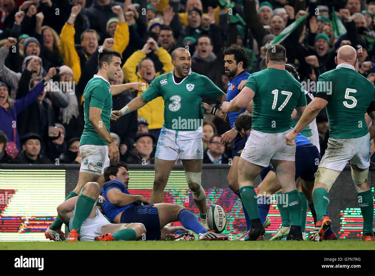 Rugby Union - 2015 RBS Six Nations - Ireland v France - Aviva Stadium ...