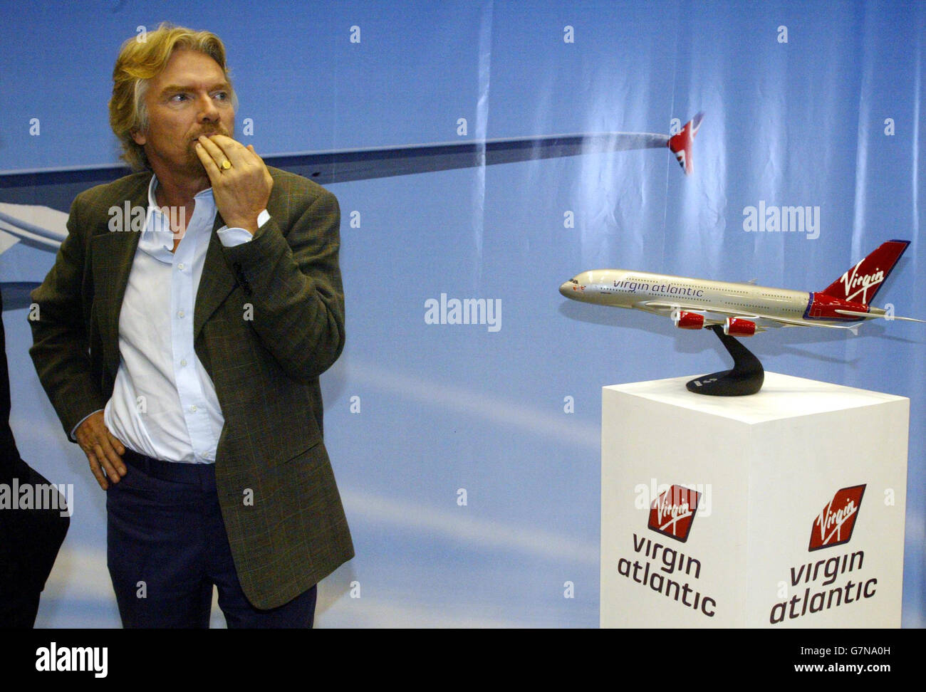 Airbus A380 Superjumbo Launch Toulouse. Virgin Atlantic Chief