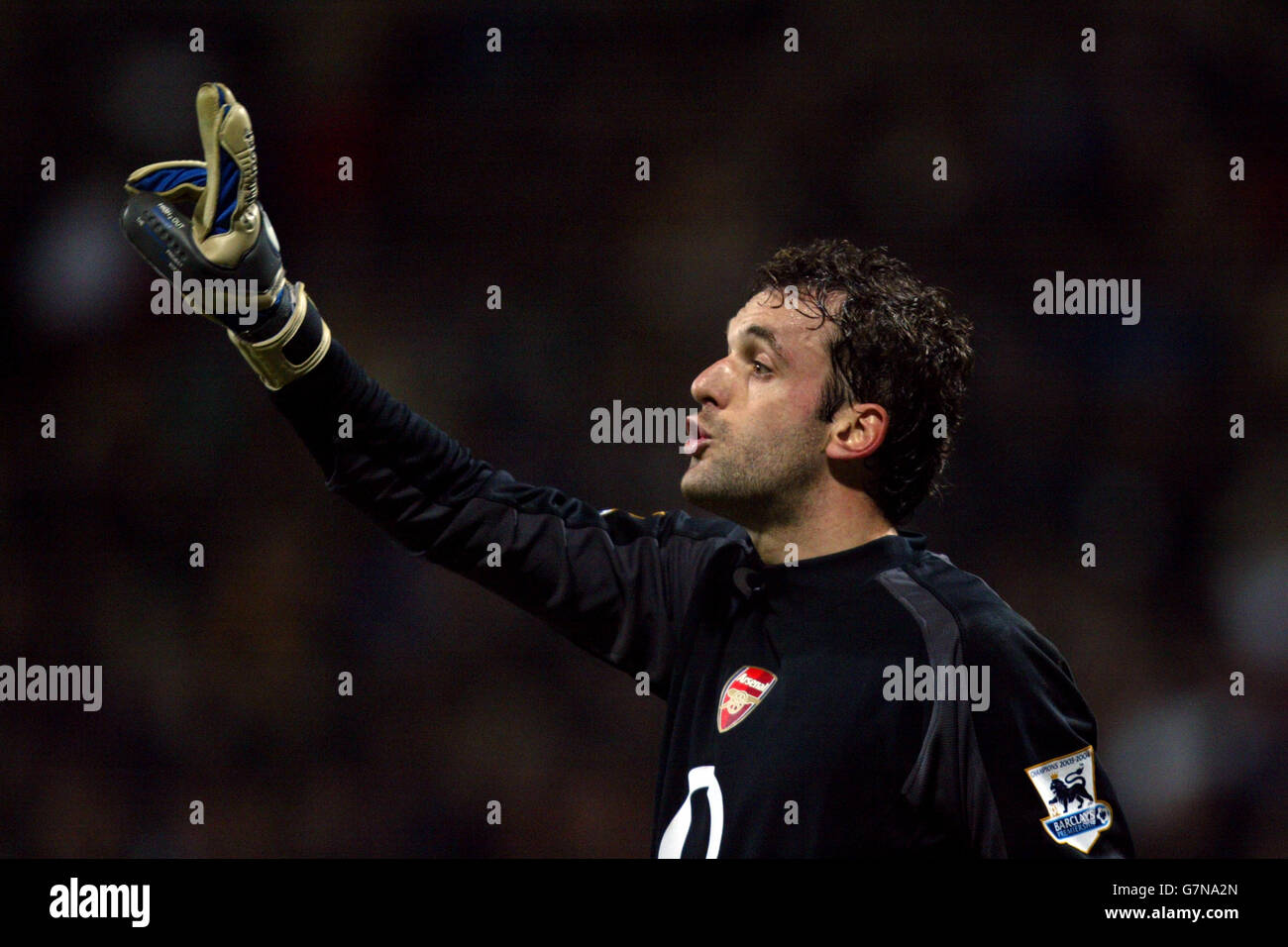 Soccer - FA Barclays Premiership - Bolton Wanderers v Arsenal. Arsenal's goalkeeper Manuel Almunia Stock Photo
