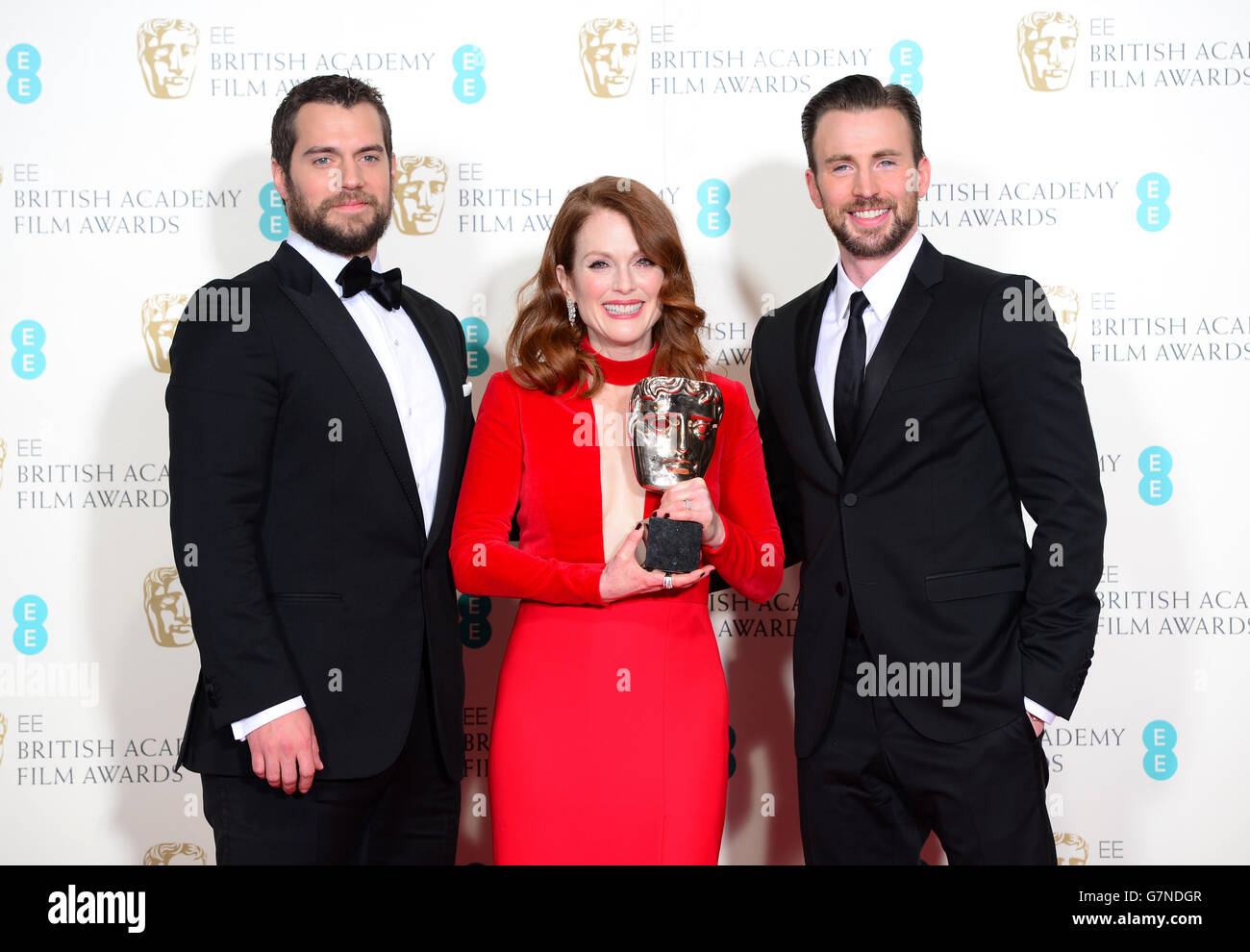 Chris Evans and Henry Cavill at the BAFTAs 2015