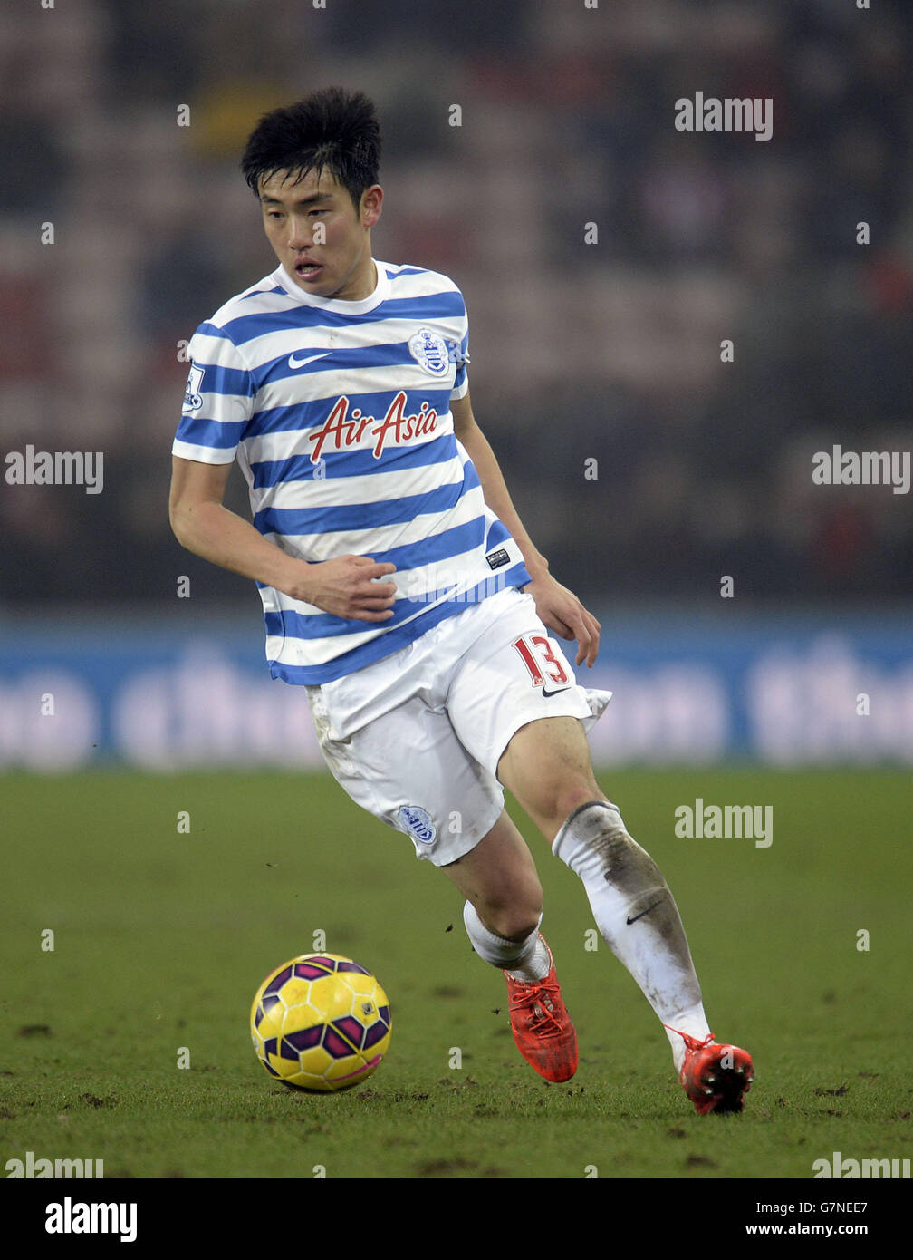 Queens park Rangers' Suk-Young Yun during the Barclays Premier League match at the Stadium of Light, Sunderland. Stock Photo