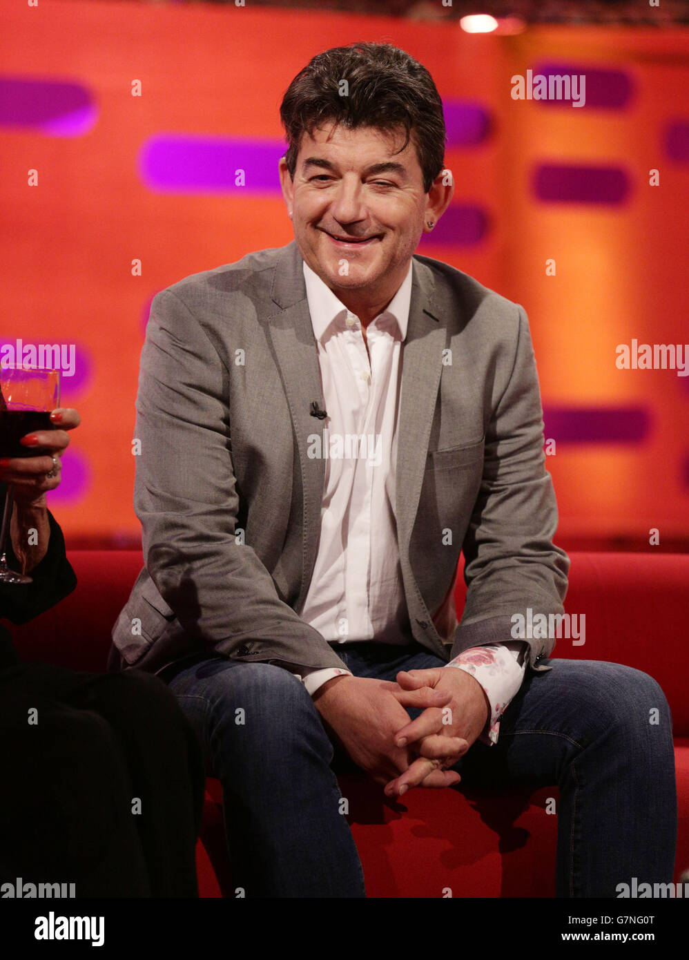 Guest John Altman during filming of a special episode of the Graham Norton Show to celebrate 30