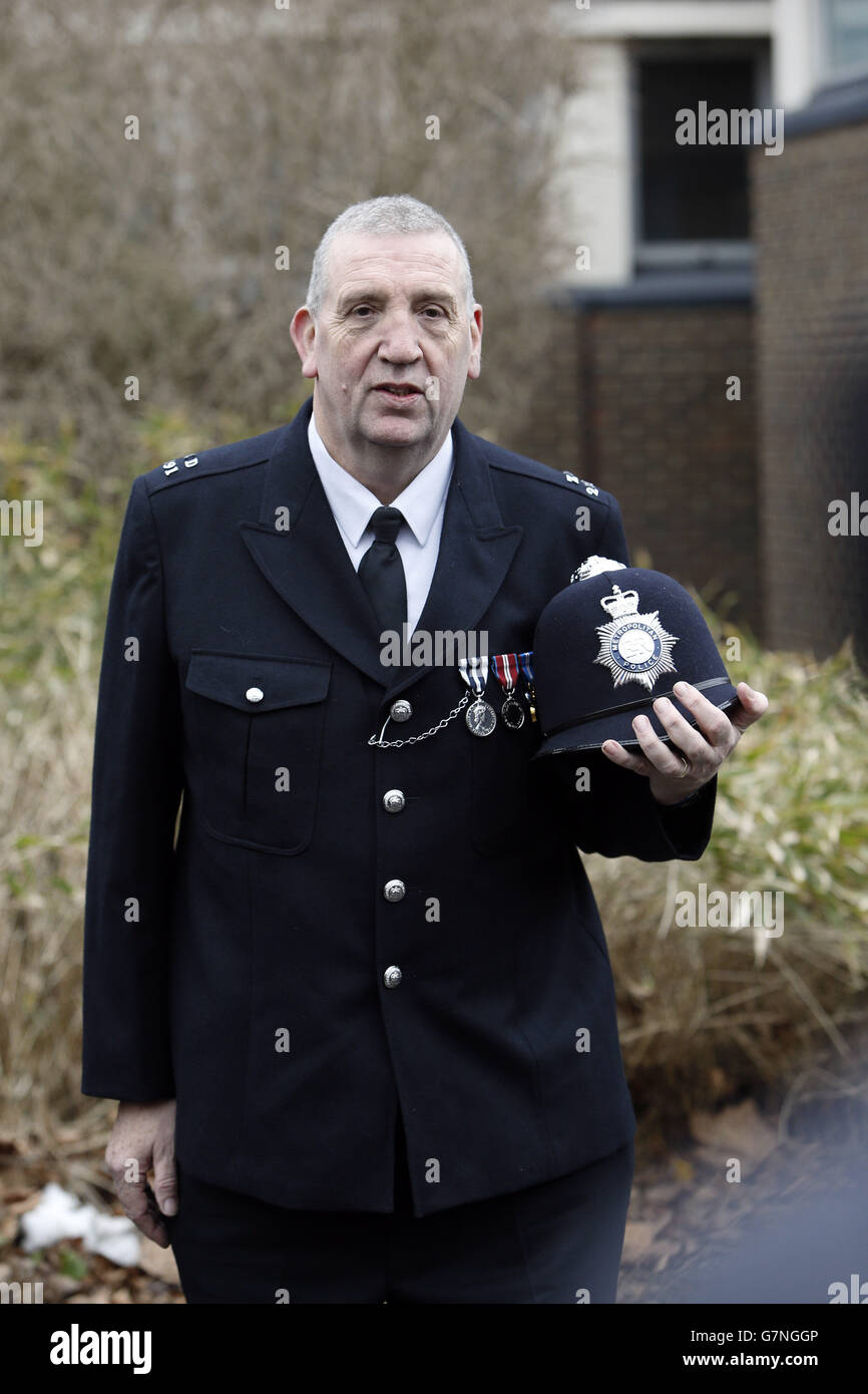 Longest serving officer to retire Stock Photo