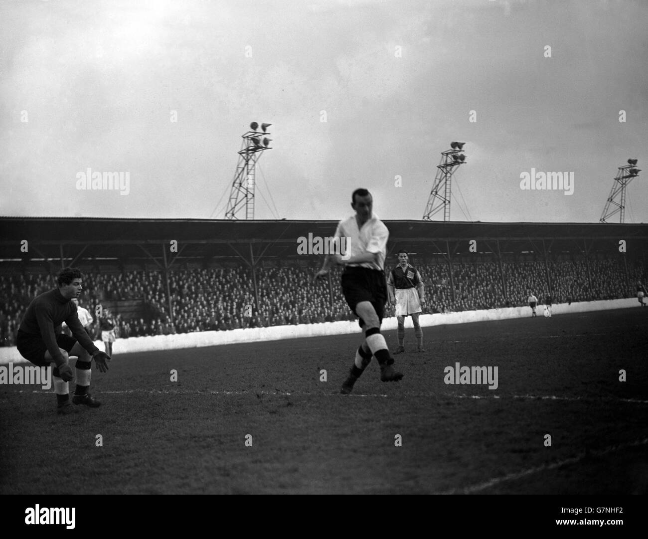 Swansea City goalkeeper John King (l) in action against West Ham United. Stock Photo