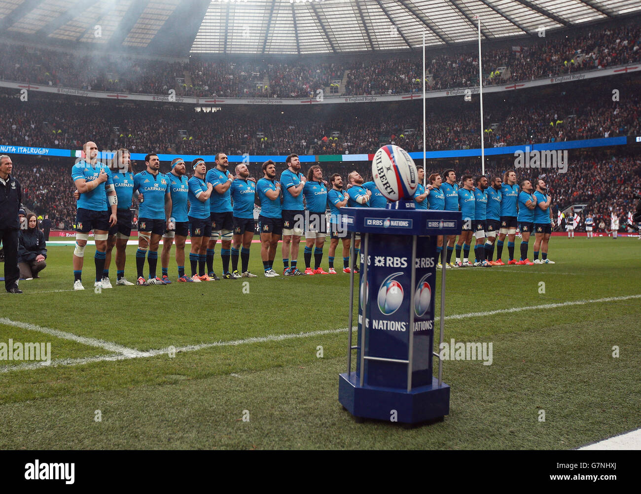 Rugby Union - 2015 RBS Six Nations - England v Italy - Twickenham Stock Photo