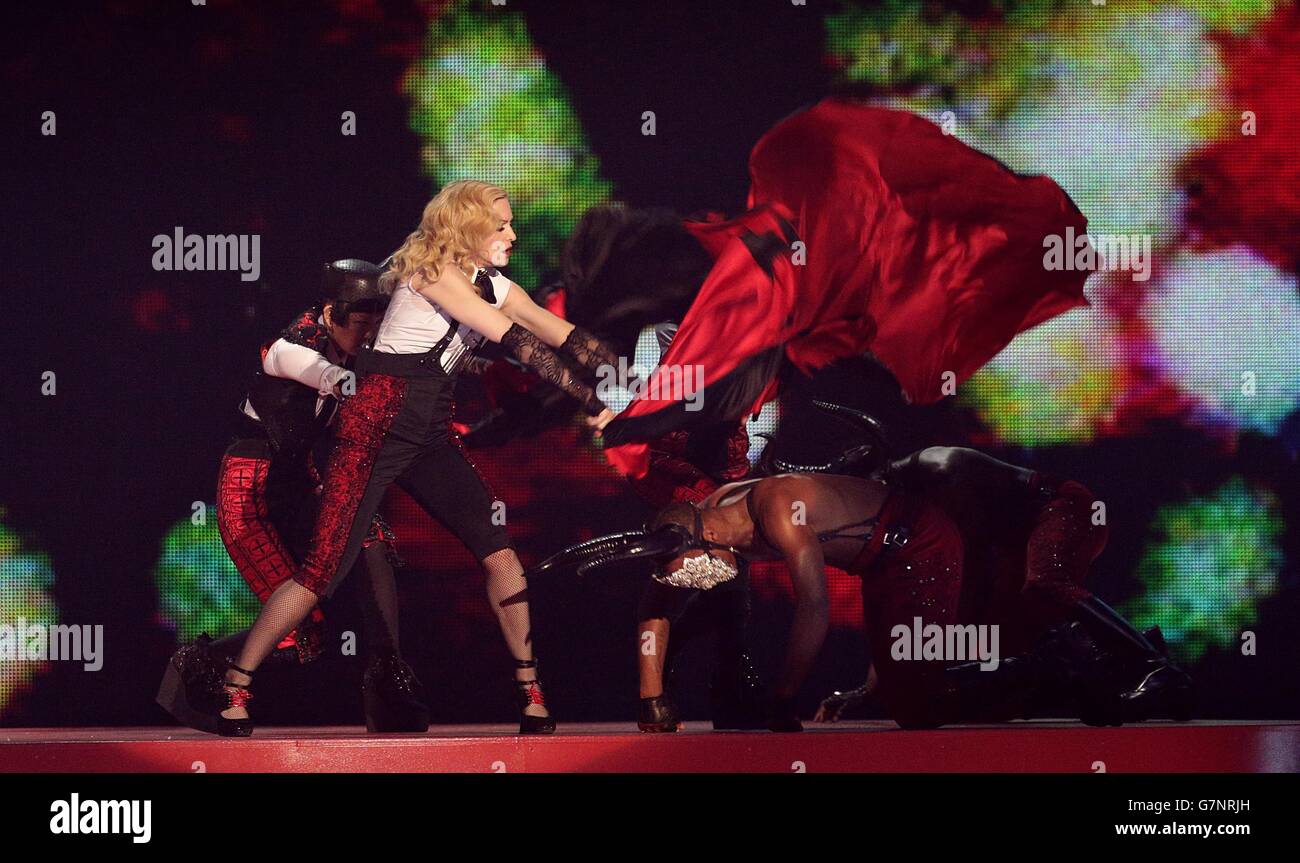 Madonna Performs On Stage 2015 Brit Awards O2 Arena High Resolution ...