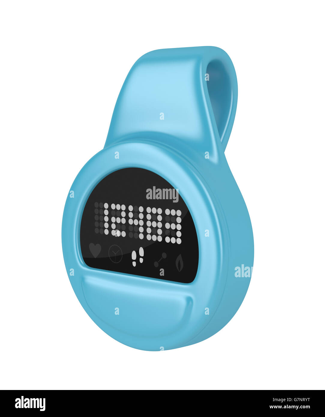 Clipon activity tracker isolated on white background Stock Photo Alamy