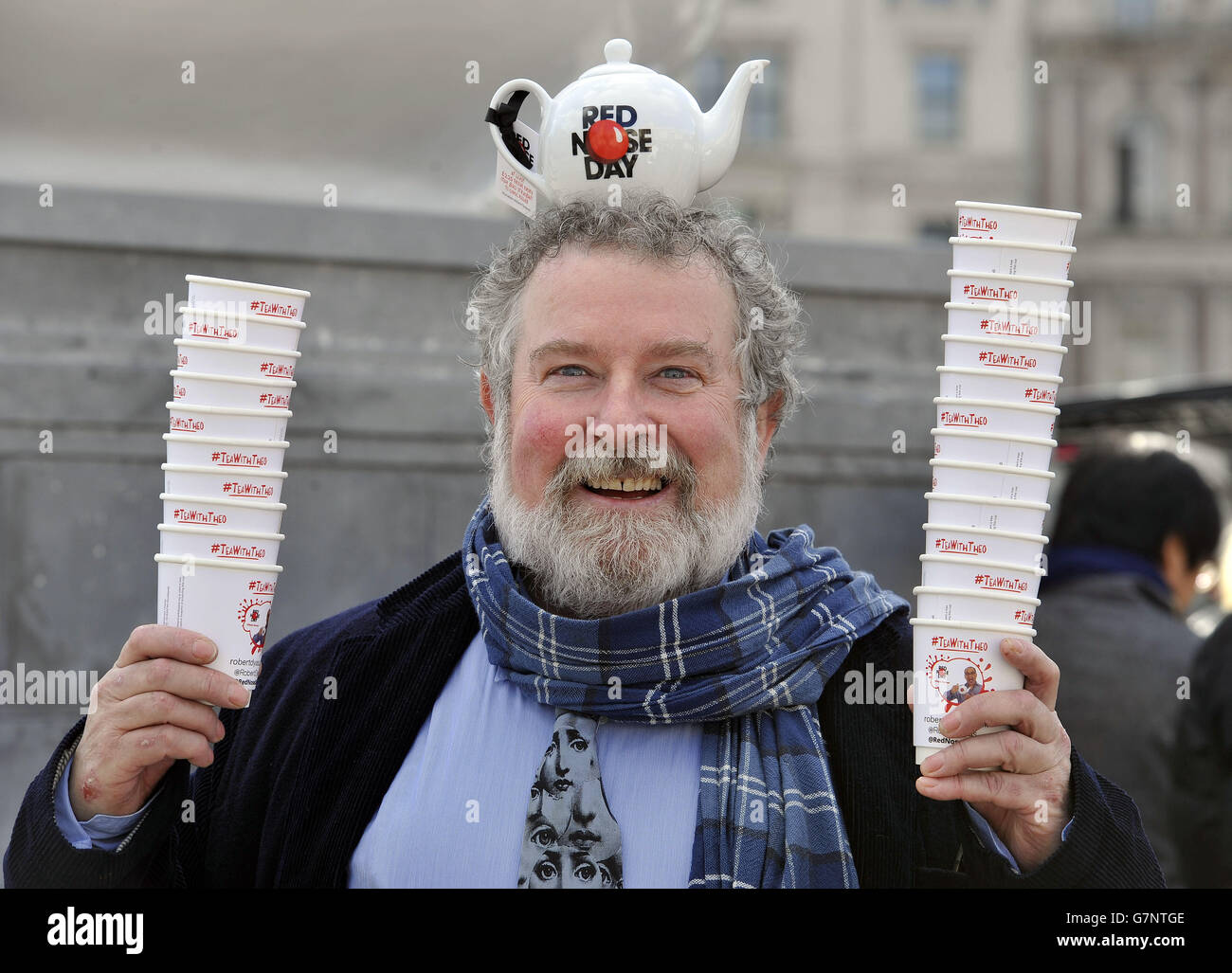 Actor Paul Bradley, during a photocall for Comic Relief, in Trafalgar Square, London, to raise