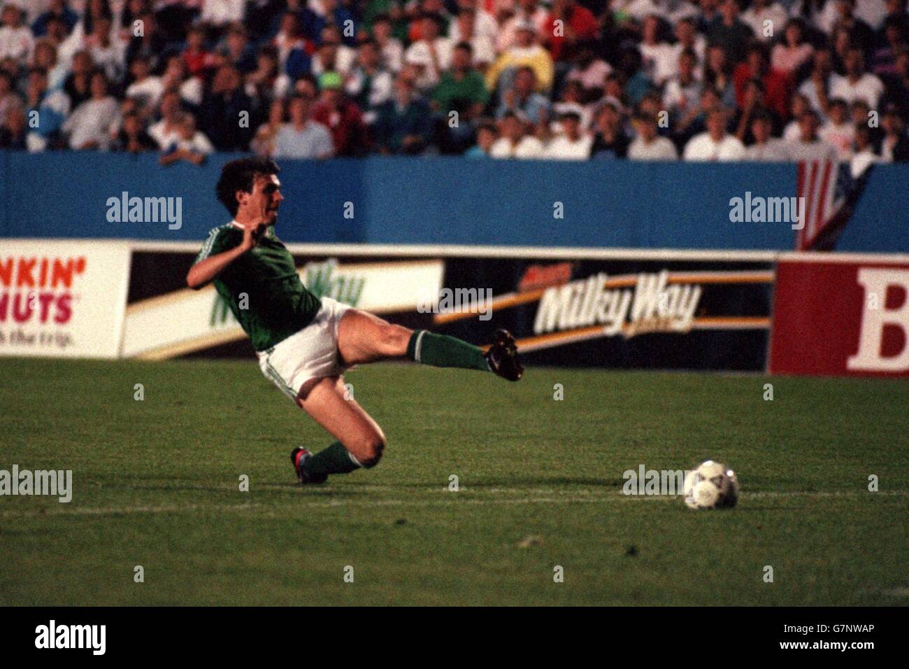 Republic Of Ireland s Tony Cascarino Scores The Only Goal Stock Photo republic-of-ireland-s-tony-cascarino-scores-the-only-goal-stock-photo
