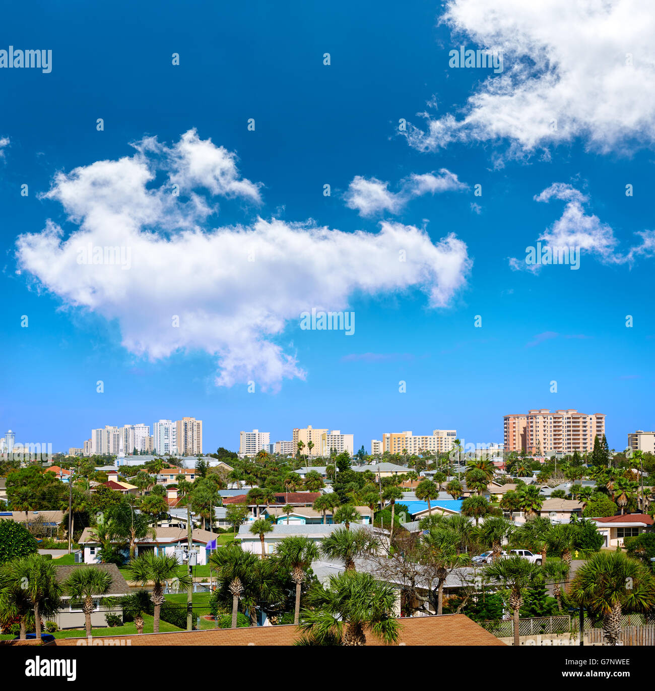 Daytona Beach in Florida aerial at Port Orange of USA Stock Photo Alamy