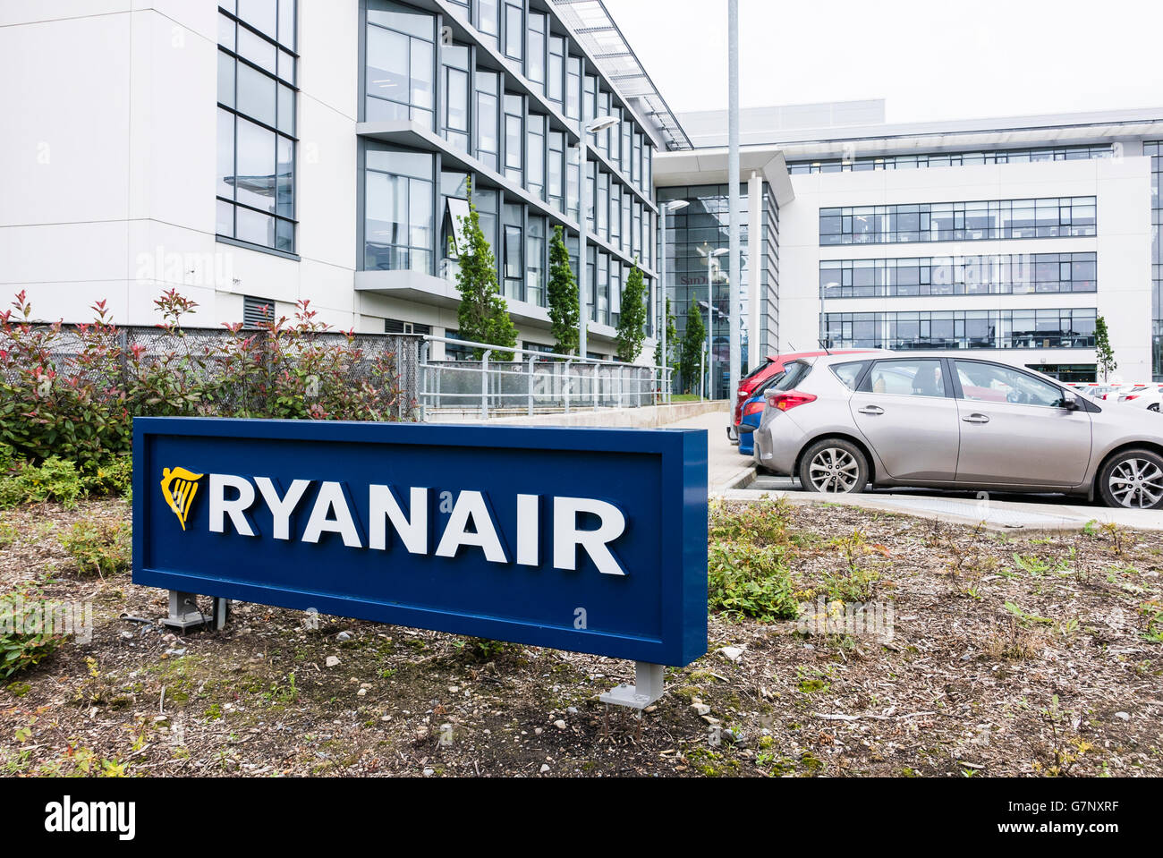Ryanair Ltd Corporate Head Office building. Airside Business Park, Swords, Co. Dublin,Ireland Stock Photo