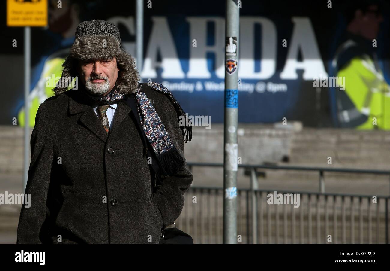 Ian Bailey arrives at the High Court for his continuing lawsuit against the State for the Garda's handling of the investigation into the murder of French film-maker Sophie Toscan du Plantier. Stock Photo