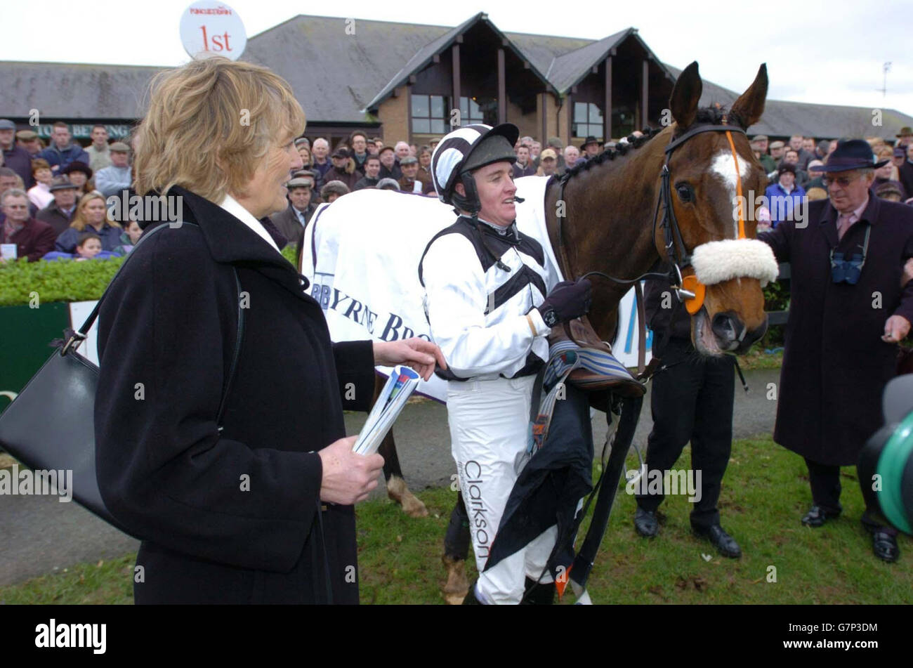 Horse Racing Punchestown Racecourse. Moscow Flyer and jockey Barry