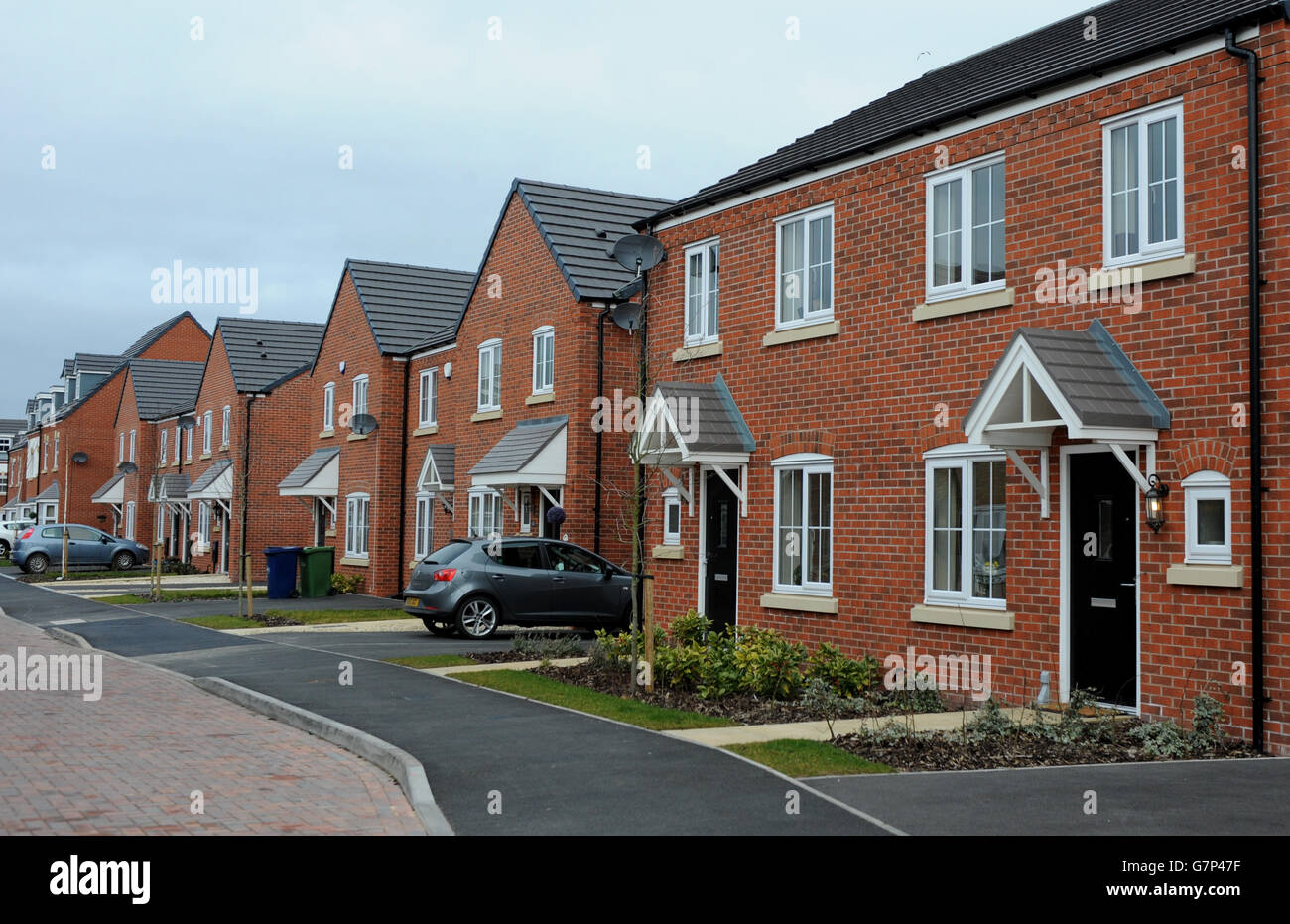 A general view of bellway homes housing development in cannock hires