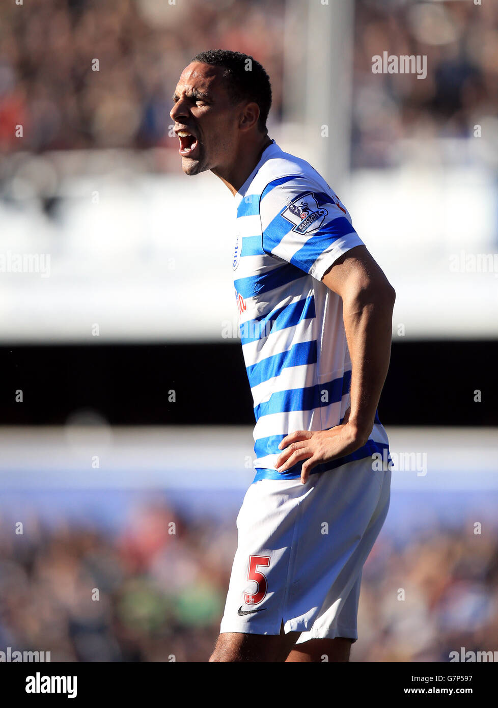 Queens Park Rangers Rio Ferdinand During The Barclays Premier League Match At Loftus Road London Stock Photo Alamy Queens Park Rangers Rio Ferdinand During The Barclays Premier League Match At Loftus Road London Stock Photo Alamy