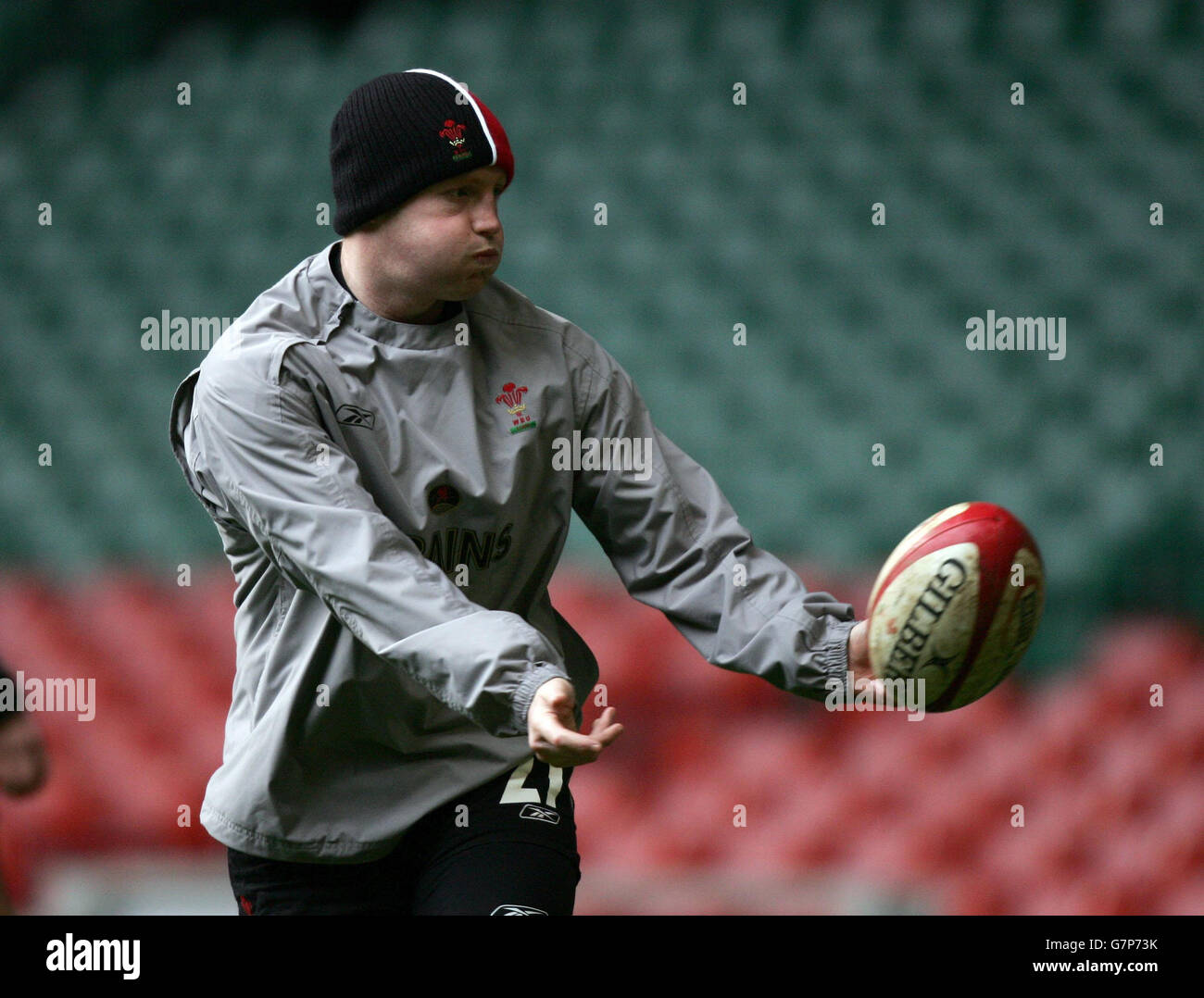 Rugby Union - RBS 6 Nations Championship 2005 - Wales Training - Millennium Stadium Stock Photo