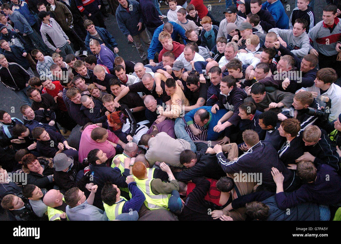 806th Annual Atherstone Ball Game Warwickshire Stock Photo Alamy