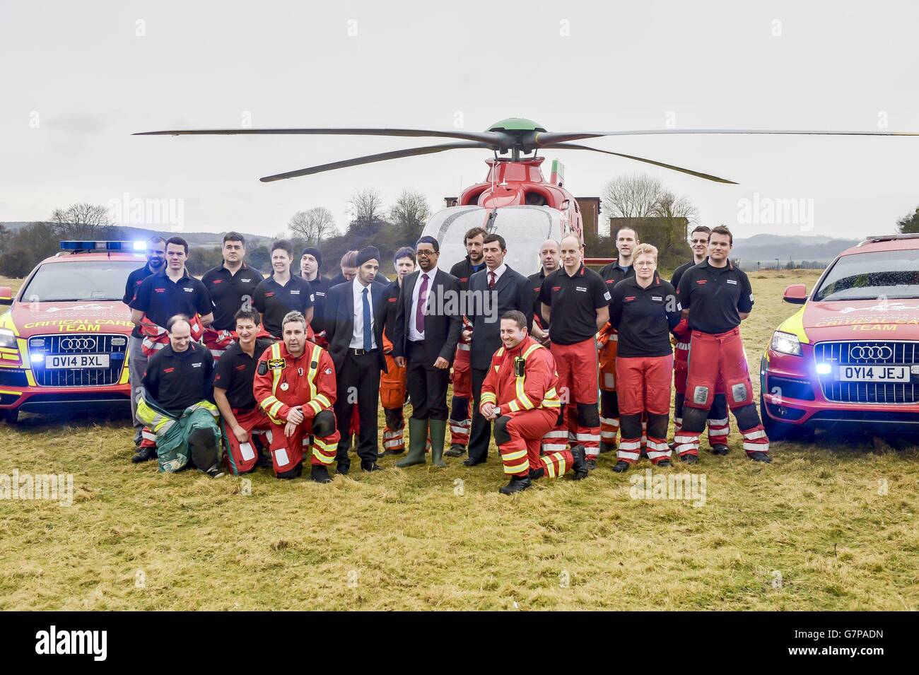 Welsh Deputy Health Minister, Vaughan Gething (centre glasses) meets ...