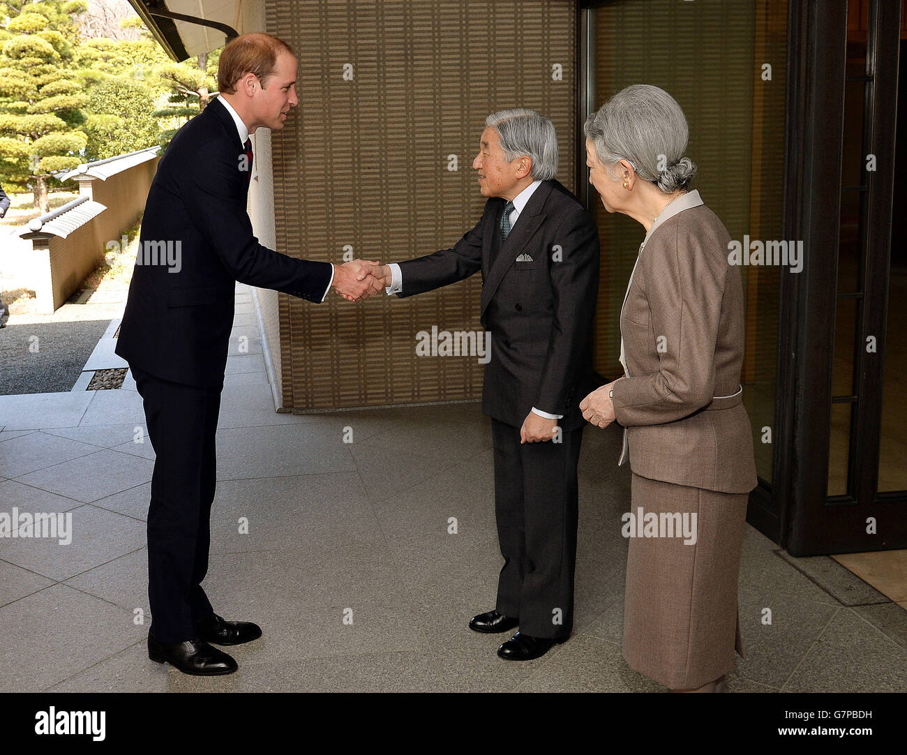 Duke of Cambridge visit to Japan - Day 2 Stock Photo