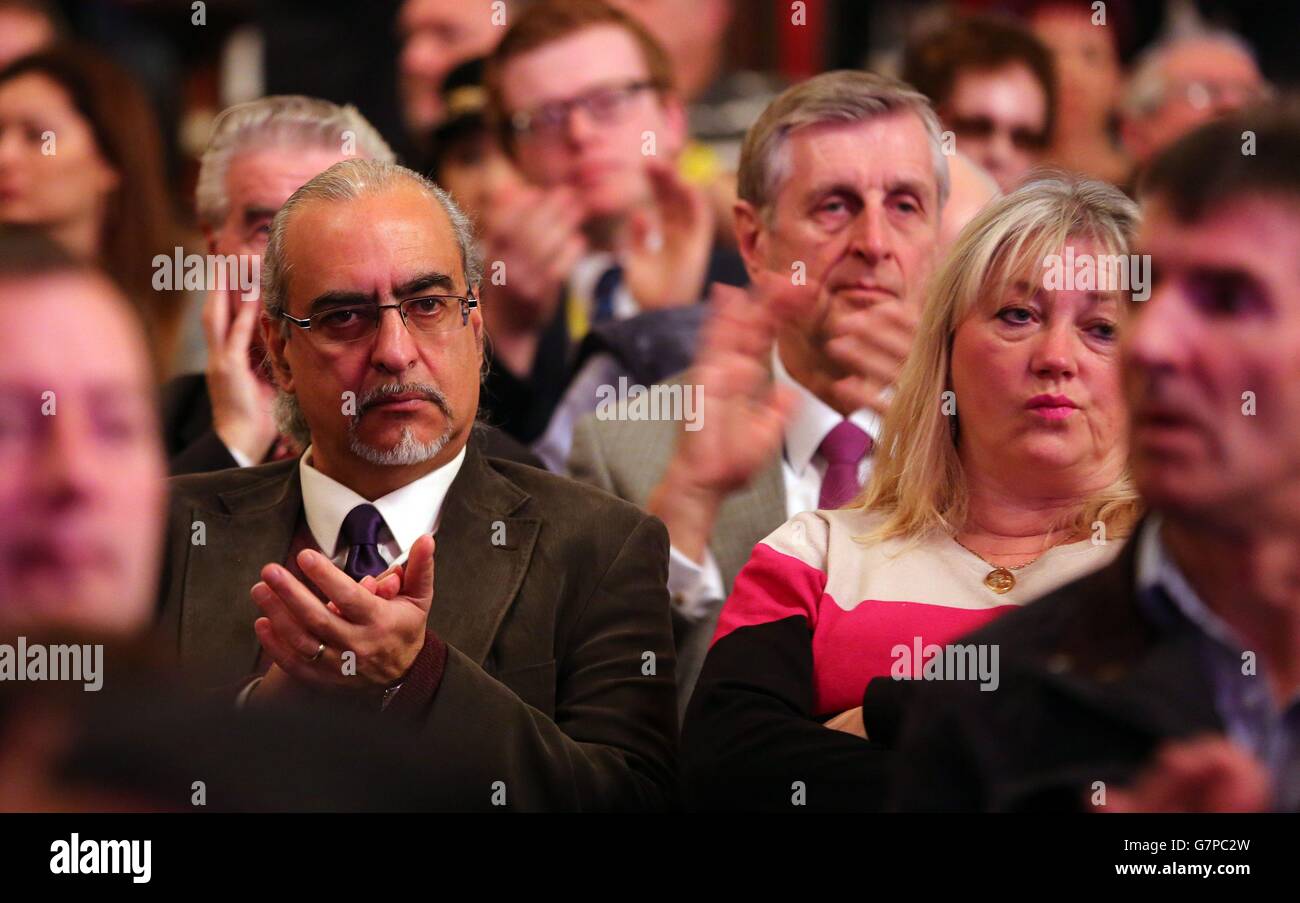 Former Channel 4 Gogglebox stars Andrew and Carolyne Michael attend the Ukip spring conference