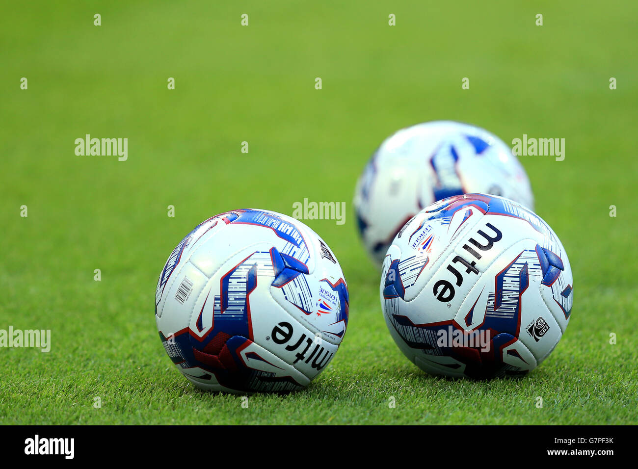 A general view of the official Football League Capital One Cup Final balls. Stock Photo