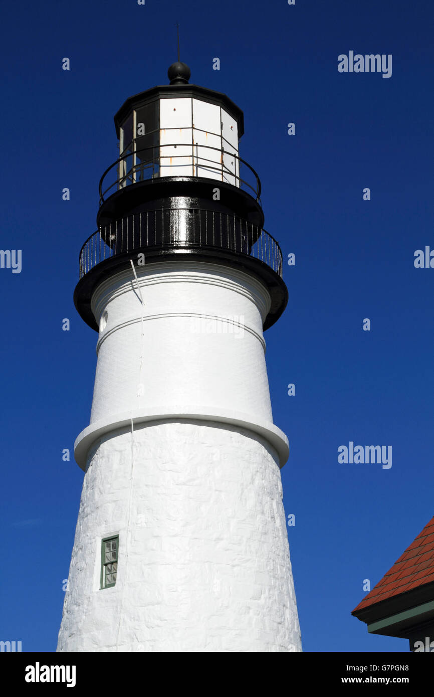 Portland Head Light, Cape Elizabeth, Maine, USA Stock Photo