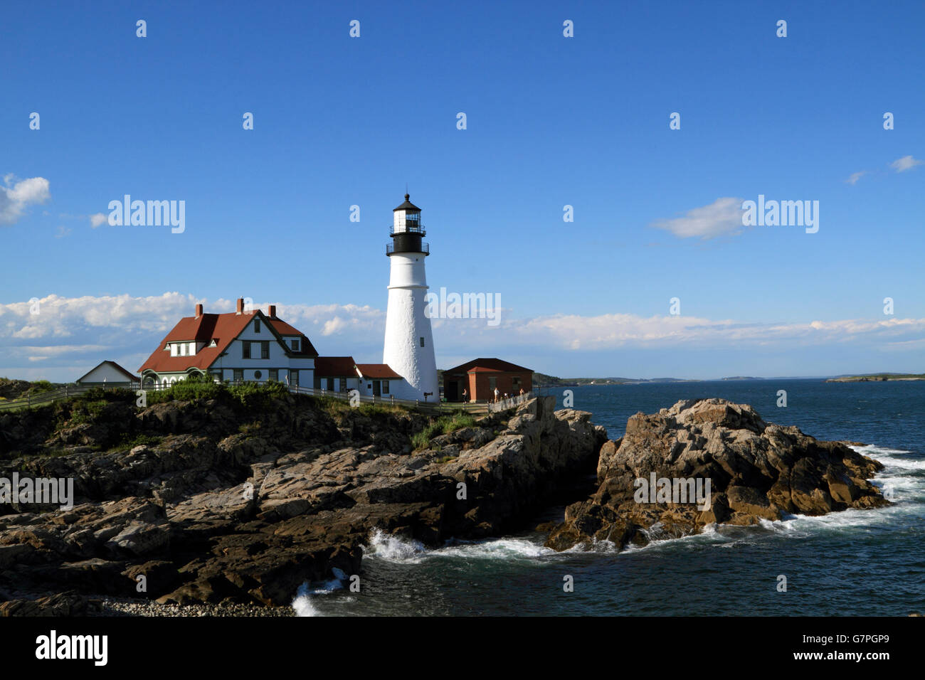 Portland Head Light, Cape Elizabeth, Maine, USA Stock Photo