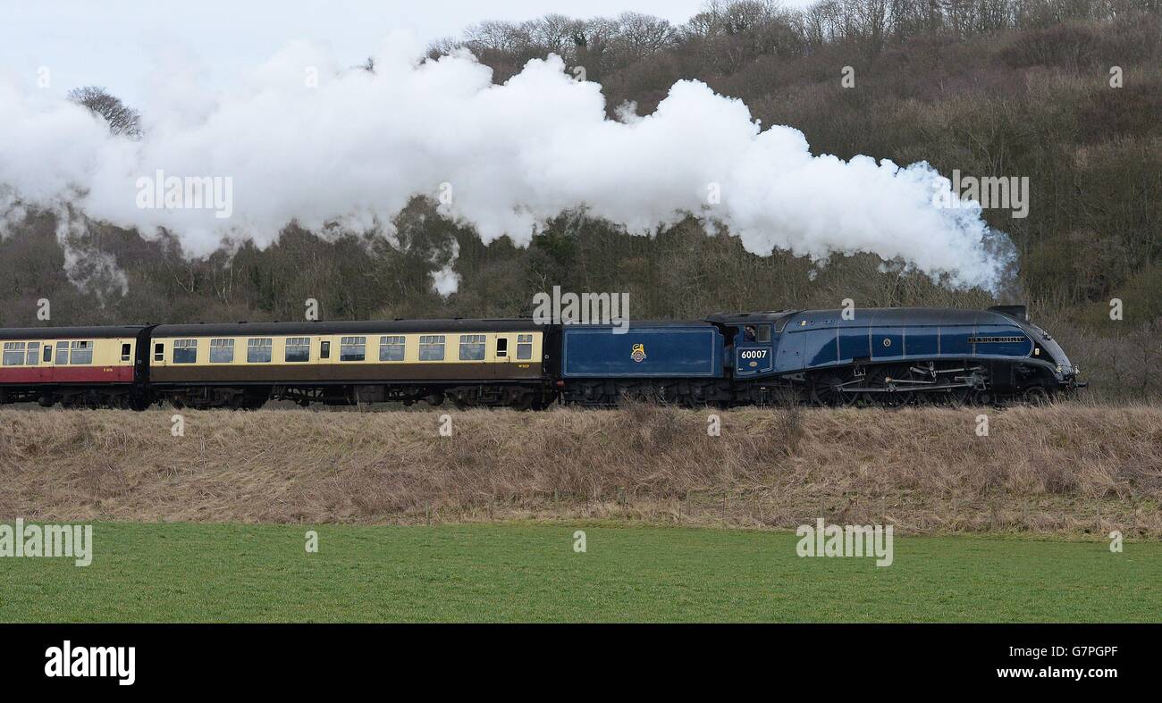 STANDALONE Photo. Steam locomotive LNER Class A4 4498 Sir Nigel Gresley ...