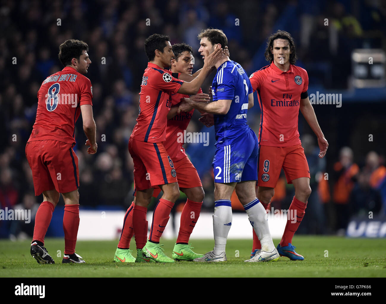Soccer - UEFA Champions League - Round of 16 - Second Leg - Chelsea v Paris St Germain - Stamford Bridge Stock Photo