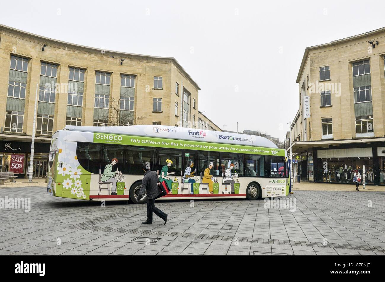 Britain's first "poo bus", which runs on human and household waste