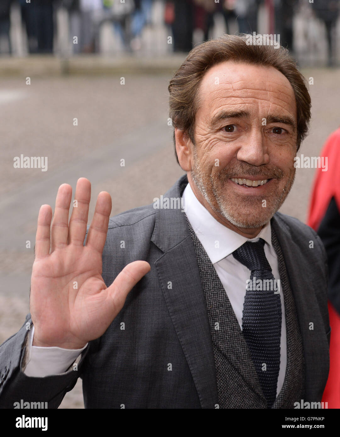 Robert Lindsay arrives at Westminster Abbey in London for the memorial service of Lord Richard Attenborough, who died last year. Stock Photo