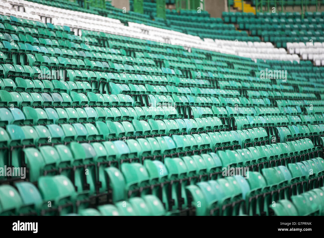 A general view of seats at Celtic Park, home of Celtic Stock Photo - Alamy