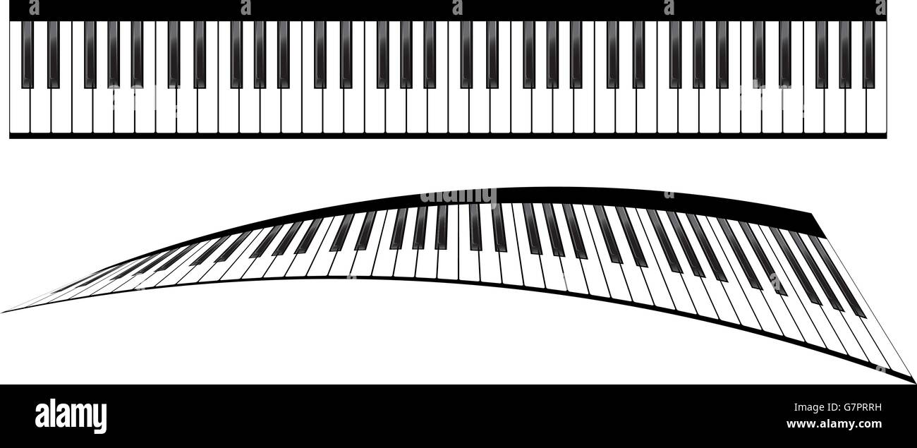 Piano keyboards set Stock Vector Image & Art Alamy