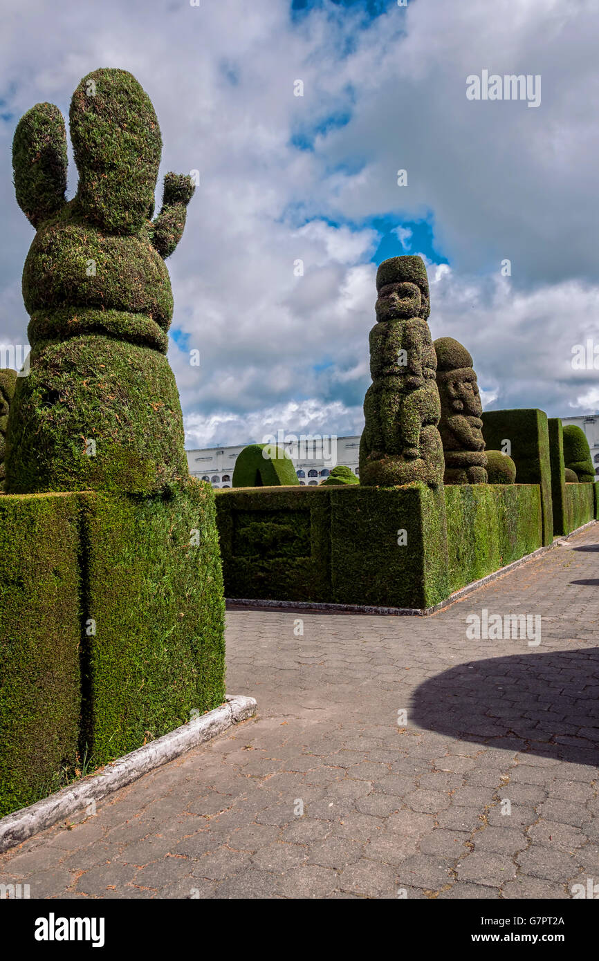 Tulcan Is Known For The Most Elaborate Topiary In The New World, Ecuador, South America The Second In The World Stock Photo
