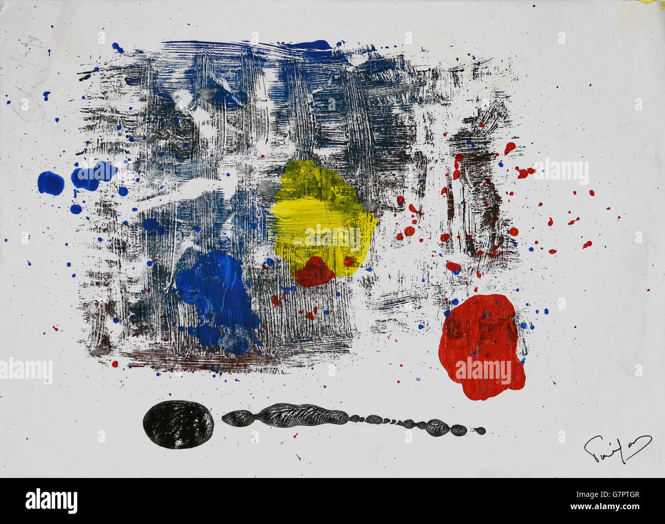 Original painting art with acrylic colours, made by myself. Enjoy ! Stock Photo Alamy