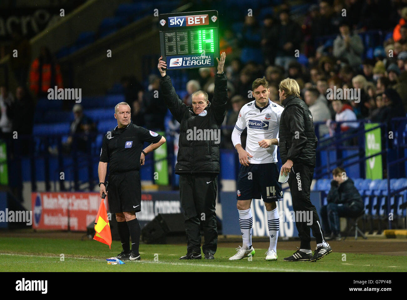 Football fourth official graham salisbury hires stock photography and